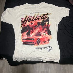 Graphic shirt half silky and half cotton